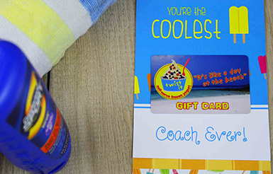 coach thank you gift card holders