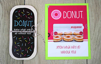 Donut know what to do without you gift card holder